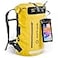 Earth Pak Waterproof Backpack Heavy Duty Hiking Backpack RollTop Closure Bag Cushioned Dry Bag Waterproof Phone Case