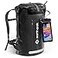 Earth Pak Waterproof Backpack Heavy Duty Hiking Backpack RollTop Closure Bag Cushioned Dry Bag Waterproof Phone Case