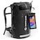 Earth Pak Waterproof Backpack Heavy Duty Hiking Backpack RollTop Closure Bag Cushioned Dry Bag Waterproof Phone Case