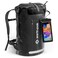 Earth Pak Waterproof Backpack Heavy Duty Hiking Backpack RollTop Closure Bag Cushioned Dry Bag Waterproof Phone Case