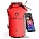 Earth Pak Waterproof Dry Bag Roll Top Waterproof Backpack Sack Keeps Gear Dry for Kayak with Waterproof Phone Case