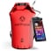 Earth Pak Waterproof Dry Bag Roll Top Waterproof Backpack Sack Keeps Gear Dry for Kayak with Waterproof Phone Case