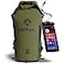 Earth Pak Waterproof Dry Bag Roll Top Waterproof Backpack Sack Keeps Gear Dry for Kayak with Waterproof Phone Case