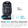 Platinum Sun Dry Bag Backpack Waterproof 40L Heavy Duty RollTop beach bag with Compartment for Dirty Stuff for Travel Hiking Boating