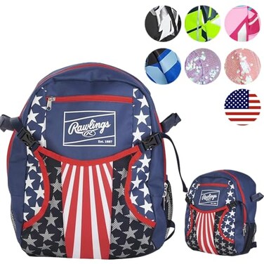 Rawlings REMIX Backpack Equipment Bag TBall Youth Baseball Softball USA