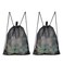 HAOGUAGUA 2PACK Mesh Drawstring Bag Mesh String Bag for Gym Laundry Seashell and Beach finds Mushroom Hunting Bag