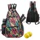 Sucipi Pickleball Bag Mens Womens Pickleball Backpack Adjustable Sling Bag wFence HookLarge CapacitySafety PocketRed Leaf