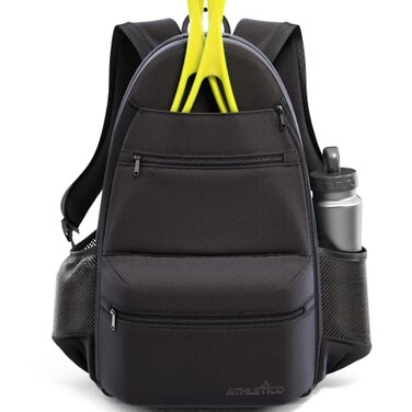 Athletico Compact City Tennis Backpack Black