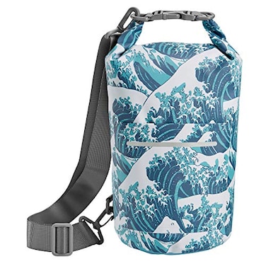 Skog Kust DrySak Roll Top Waterproof Bag for Travel Outdoors 5L Waves