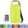 OMGear Waterproof Dry Bag Backpack Waterproof Phone Pouch 40L30L20L10L5L Floating Dry Sack for Kayaking Boating Sailing Canoeing Rafting Hiking Camping Outdoors Activities Bright Yellow5L