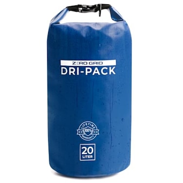 Zero Grid Dry Bag Perfect for Hiking Camping Canoeing Multi Sizes Waterproof Keep Goods Dry 20 Liter