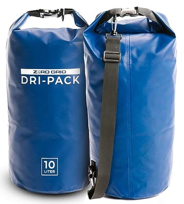 Zero Grid Dry Bag Perfect for Hiking Camping Canoeing Multi Sizes Waterproof Keep Goods Dry 10 Liter