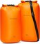Bee Nesting Ultralight Dry Bag Large 3 Piece Set Waterproof Siliconized Dry Sack Accessory for Lightweight Travel Boating Kayaking Camping SwimmingOrange 12L 20L Shoulder Strap 3 Pack