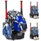 GOTECH Softball Bag for Youth Adults Baseball Bag with Fence Hook Lightweight Bat Backpack with Shoe Compartment Large Main Compartment for Helmet
