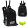 WOLT Tennis Bag Large Tennis Racket Backpack for Men Women Ventilated Shoe Compartment Holds 2 Rackets
