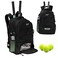 WOLT Tennis Bag Large Tennis Racket Backpack for Men Women Ventilated Shoe Compartment Holds 2 Rackets