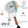 P.ala Pala Padel Racket Set with Bag Carbon Fiber Padel Racket for Beginner to Intermediate Players Lightweight 2 lb 4Inch Grip Complete Starter Kit