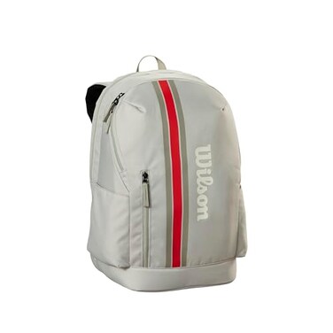 WILSON 2025 Team Tennis Backpack OatsRed Holds up to 2 Rackets