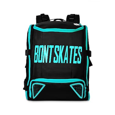 Bont Skates Multi Sport Skate Backpack Travel Bag Small Size Inline Ice Roller Speed Skating Pool Party Blue