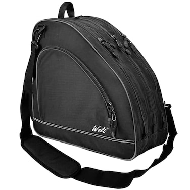 WOLT Ice Skate Bag Inline Roller Skate Bag with Adjustable Shoulder Strap for Both Youth and Adultsblack