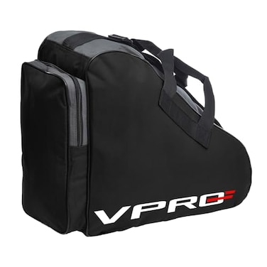 VPRO Ice Inline Skate Bag Adjustable Shoulder Strap and Top Handle Oxford Cloth Ice Skate Bag for Kids and Adults Black