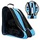 FOUUA Roller Skate Bag Unisex Ice Skate Bag with Adjustable Shoulder Strap Breathable Oxford Cloth Skating Shoes Storage Blue