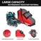 VPRO Adjustable Shoulder Strap and Top Handle Oxford Cloth Bag to Carry Roller Ice Skates for Kids and Adults Blue