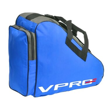 VPRO Adjustable Shoulder Strap and Top Handle Oxford Cloth Bag to Carry Roller Ice Skates for Kids and Adults Blue