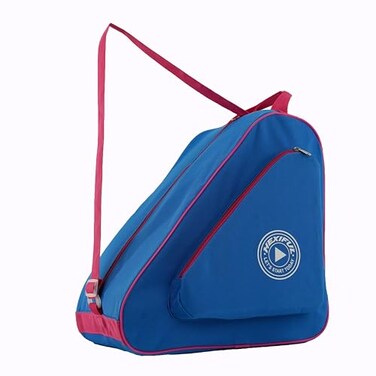 HEXIFUL Skate Bag for Ice Inline Roller Quad Skates Kids Adults BluePink