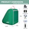 Goloni Ice Roller Skate Bag with MultiPockets Adjustable Strap for AdultsGreen
