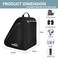 Goloni Ice Roller Skate Bag with MultiPockets Adjustable Strap for AdultsBlack