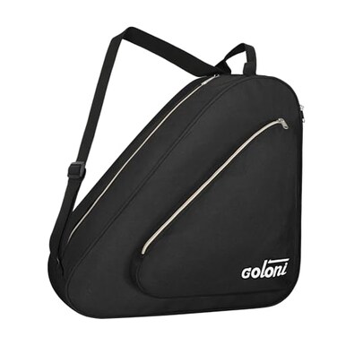 Goloni Ice Roller Skate Bag with MultiPockets Adjustable Strap for AdultsBlack