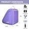 Goloni Ice Roller Skate Bag with MultiPockets Adjustable Strap for AdultsPurple