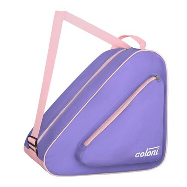 Goloni Ice Roller Skate Bag with MultiPockets Adjustable Strap for AdultsPurple