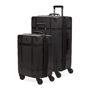 SwissGear 7739 Hardside Luggage Trunk with Spinner Wheels Blush 2Piece Set 1926