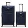 U.S. Traveler US Traveler Anzio Softside Expandable Luggage with Spinner Wheels Navy 2Piece Set 2230