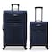 U.S. Traveler US Traveler Anzio Softside Expandable Luggage with Spinner Wheels Navy 2Piece Set 2230
