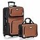 Travel Select Amsterdam Softside Expandable Luggage with Rolling Wheels Orange 2Piece Set 1521