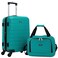 Wrangler Smart Spinner Hardside Luggage 2 Piece Set Teal