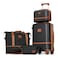 Joyway Carry On Luggage 20 Inch Expandable Suitcase with Spinner Wheel 4 Piece Hard Shell Luggage Set with TSA LockBlack brown