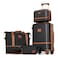 Joyway Carry On Luggage 20 Inch Expandable Suitcase with Spinner Wheel 4 Piece Hard Shell Luggage Set with TSA LockBlack brown