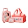Bioworld Moana Pua Moana Tropical Print Youth 4Piece Carry On Luggage Travel Set