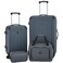 Travelers Club Midtown Hardside 4Piece Luggage Travel Set Slate