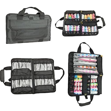 Geronimo Jig Tackle Bag Large 35 Jig Capacity Slow Pitch Jigging Vertical High Speed Jigging black