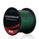 RUNCL PowerBraid Braided Fishing Line Ultra Durable Braided Line 4 Strands Seamless Weaving Tech Enhanced Coating Tech Zero Stretch High Sensitivity Moss Green 1000Yds 50LB227kgs