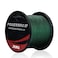 RUNCL PowerBraid Braided Fishing Line Ultra Durable Braided Line 4 Strands Seamless Weaving Tech Enhanced Coating Tech Zero Stretch High Sensitivity Moss Green 1000Yds 50LB227kgs