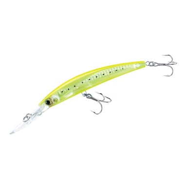 Duel YoZuri Crystal 3D Minnow Deep Diver Lure Chartreuse Silver 6Inch