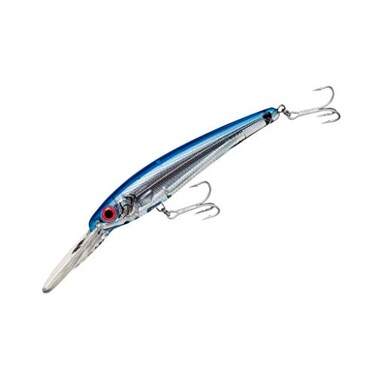 BOMBER Saltwater Grade CD Depth Silver FlashBlue Back 8 in BSWCD30XSIL