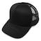 DALIX Plain Trucker Hat Mesh Cap in Black
