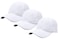 Gelante Plain Blank Baseball Caps Adjustable Back Strap 3 PC001White